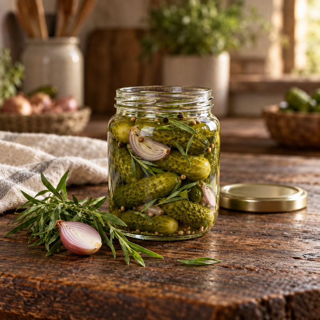 Cornichons Estragon & échalote (pot de 300 g)